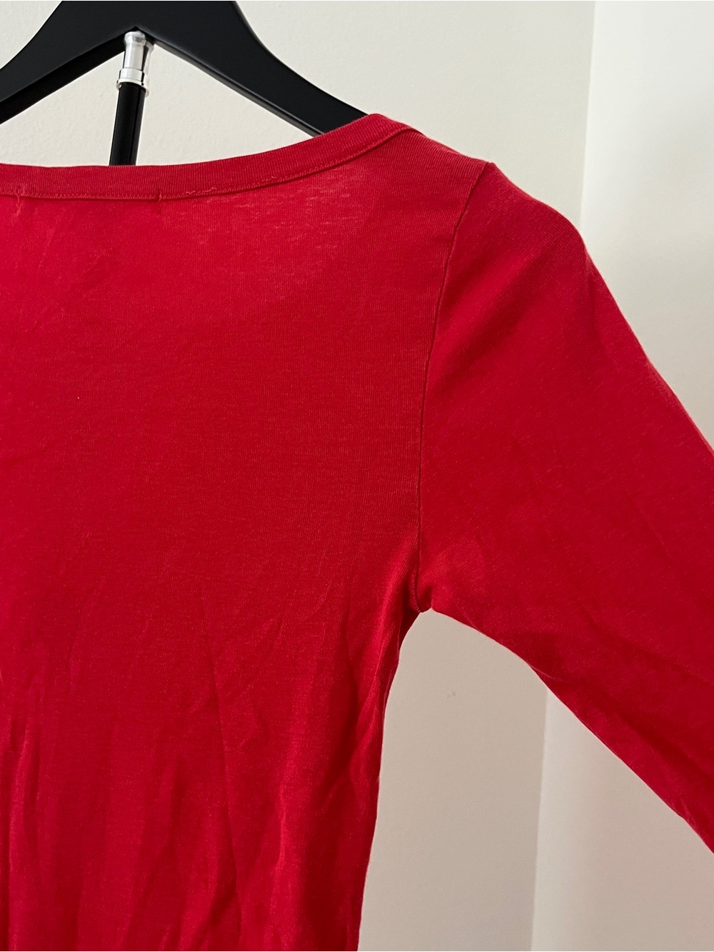 ❤️ Michael Stars Red Supima Cotton Tee | Made in USA | Stretch One Size Top - Picture 8 of 11